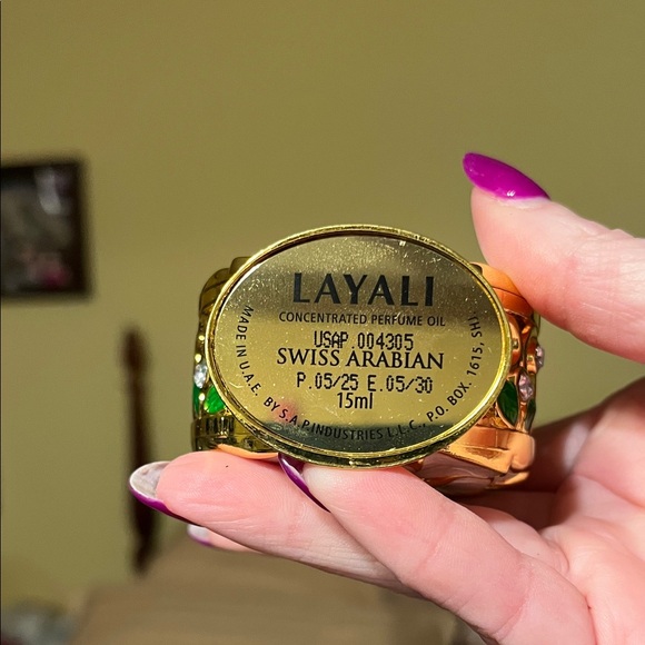 NIB Layali Concentrated Scented Oil alcohol free collectible flower bottle - Picture 10 of 11